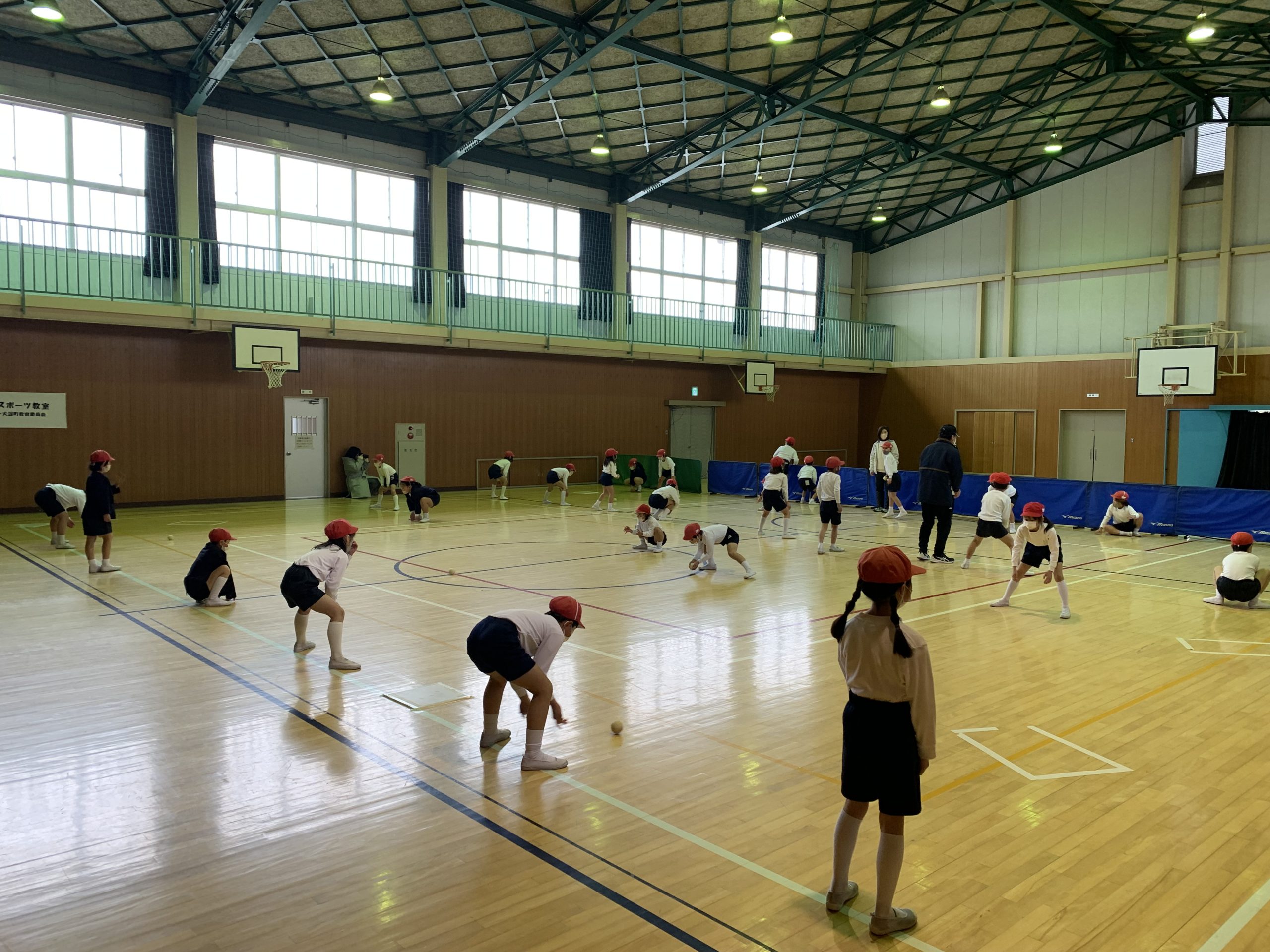 出前授業「BASEBALL5」大淀希望ヶ丘小学校にて